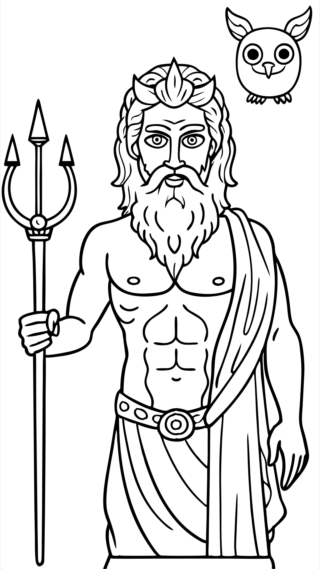 coloriages de dieu grec